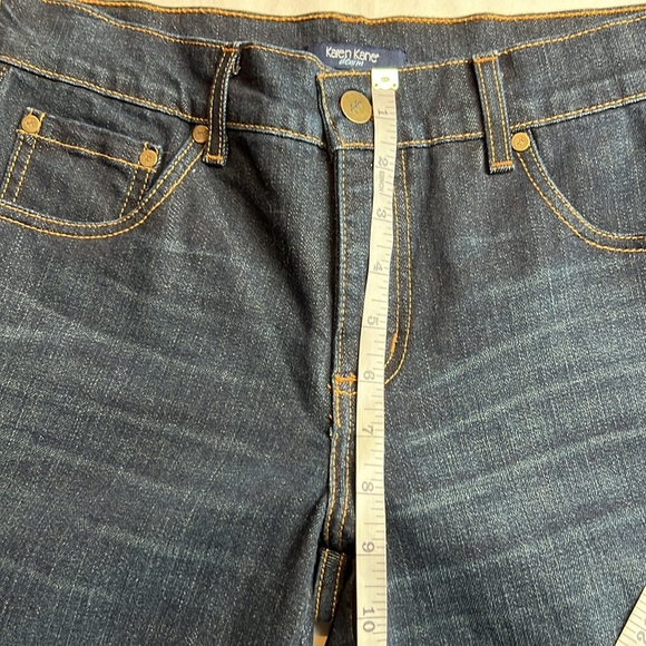 Karen Kane Denim Women’s Blue Dark Wash Embellished Bootcut Stretch Jean… - Picture 6 of 10